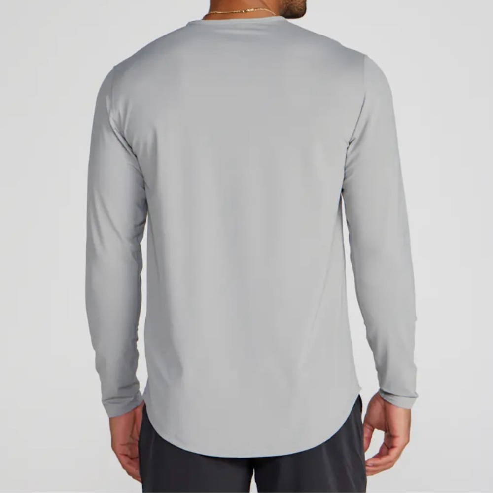 BYLT pulse long sleeve drop cut